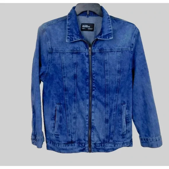 Revolt Tubbo Celestial Moment By the Sea Denim Jacket Full Zip Painted 2XL (2X)